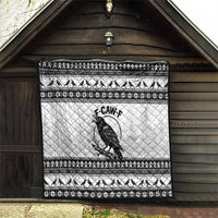 Funny Christmas F Caw F Raven Quilt Merry Craw Mas - Wonder Print Shop