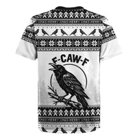 Funny Christmas F Caw F Raven Rugby Jersey Merry Craw Mas - Wonder Print Shop