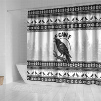 Funny Christmas F Caw F Raven Shower Curtain Merry Craw Mas - Wonder Print Shop