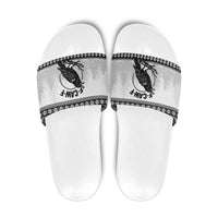 Funny Christmas F Caw F Raven Slide Sandals Merry Craw Mas - Wonder Print Shop