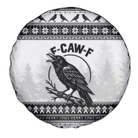 Funny Christmas F Caw F Raven Spare Tire Cover Merry Craw Mas - Wonder Print Shop