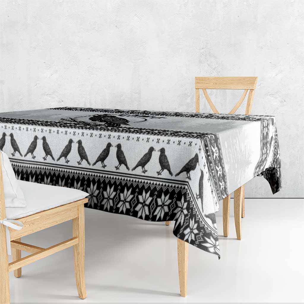 Funny Christmas F Caw F Raven Tablecloth Merry Craw Mas - Wonder Print Shop