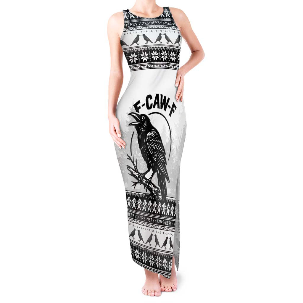Funny Christmas F Caw F Raven Tank Maxi Dress Merry Craw Mas - Wonder Print Shop