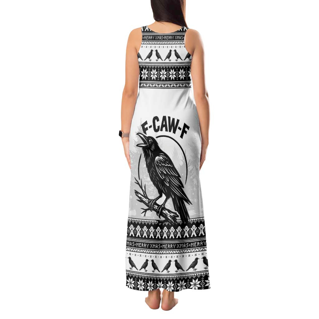 Funny Christmas F Caw F Raven Tank Maxi Dress Merry Craw Mas - Wonder Print Shop