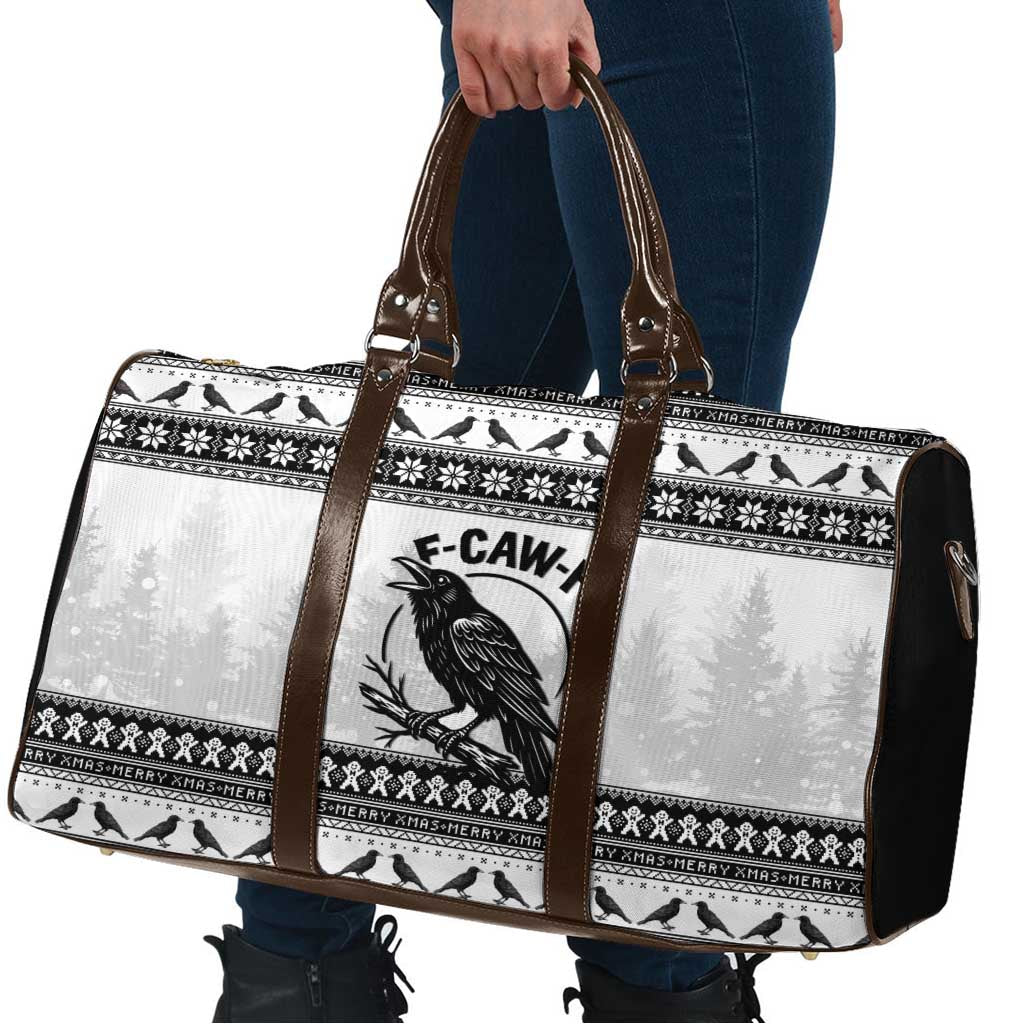 Funny Christmas F Caw F Raven Travel Bag Merry Craw Mas - Wonder Print Shop