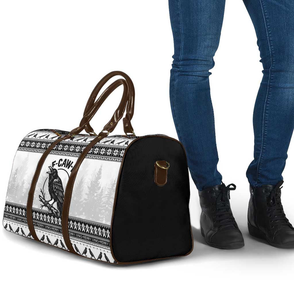 Funny Christmas F Caw F Raven Travel Bag Merry Craw Mas - Wonder Print Shop