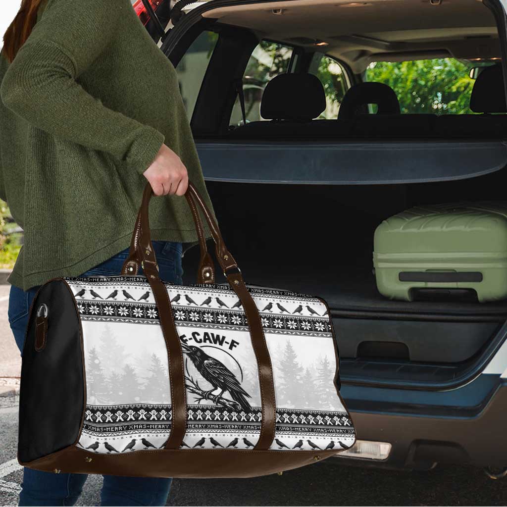 Funny Christmas F Caw F Raven Travel Bag Merry Craw Mas - Wonder Print Shop
