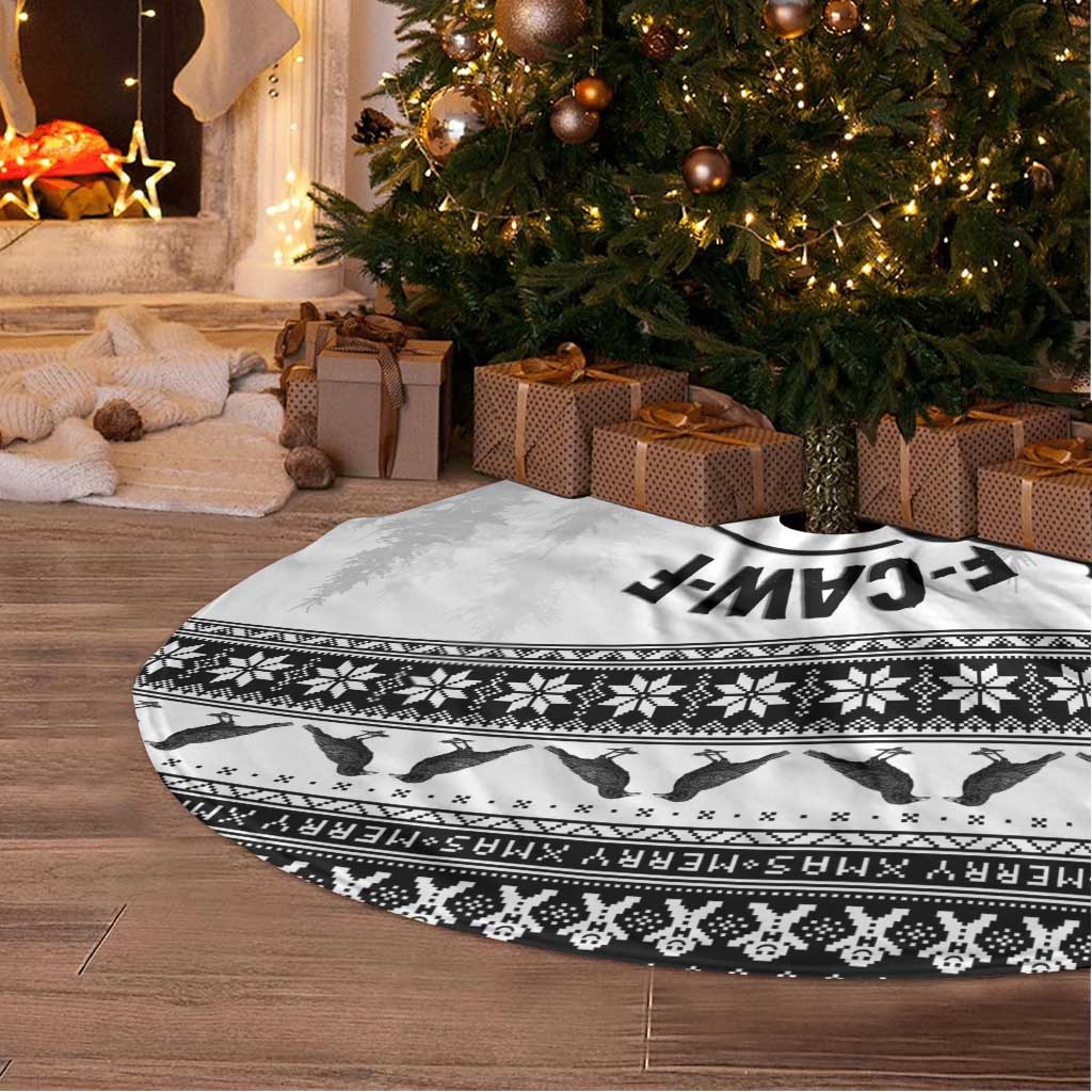 Funny Christmas F Caw F Raven Tree Skirt Merry Craw Mas - Wonder Print Shop