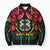 Burkina Faso Republic Day Bomber Puffer Jacket Coat Of Arms With Rose - Wonder Print Shop
