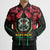 Burkina Faso Republic Day Bomber Puffer Jacket Coat Of Arms With Rose - Wonder Print Shop