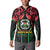 Burkina Faso Republic Day Button Sweatshirt Coat Of Arms With Rose - Wonder Print Shop