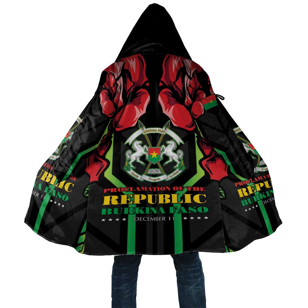 Burkina Faso Republic Day Cloak Coat Of Arms With Rose - Wonder Print Shop