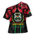 Burkina Faso Republic Day Cross Shoulder Shirt Coat Of Arms With Rose - Wonder Print Shop