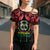 Burkina Faso Republic Day Cross Shoulder Shirt Coat Of Arms With Rose - Wonder Print Shop