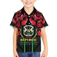 Burkina Faso Republic Day Hawaiian Shirt Coat Of Arms With Rose - Wonder Print Shop
