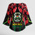 Burkina Faso Republic Day Kimono Sleeve Blouse Coat Of Arms With Rose - Wonder Print Shop