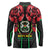 Burkina Faso Republic Day Long Sleeve Polo Shirt Coat Of Arms With Rose - Wonder Print Shop
