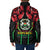 Burkina Faso Republic Day Padded Jacket Coat Of Arms With Rose - Wonder Print Shop