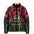 Burkina Faso Republic Day Padded Jacket Coat Of Arms With Rose - Wonder Print Shop