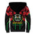 Burkina Faso Republic Day Sherpa Hoodie Coat Of Arms With Rose - Wonder Print Shop