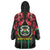 Burkina Faso Republic Day Wearable Blanket Hoodie Coat Of Arms With Rose - Wonder Print Shop