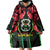 Burkina Faso Republic Day Wearable Blanket Hoodie Coat Of Arms With Rose - Wonder Print Shop
