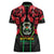 Burkina Faso Republic Day Women Polo Shirt Coat Of Arms With Rose - Wonder Print Shop