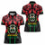 Burkina Faso Republic Day Women Polo Shirt Coat Of Arms With Rose - Wonder Print Shop