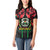 Burkina Faso Republic Day Women Polo Shirt Coat Of Arms With Rose - Wonder Print Shop