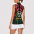 Burkina Faso Republic Day Women Sleeveless Polo Shirt Coat Of Arms With Rose - Wonder Print Shop
