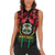Burkina Faso Republic Day Women Sleeveless Polo Shirt Coat Of Arms With Rose - Wonder Print Shop