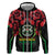 Burkina Faso Republic Day Zip Hoodie Coat Of Arms With Rose - Wonder Print Shop