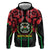 Burkina Faso Republic Day Zip Hoodie Coat Of Arms With Rose - Wonder Print Shop