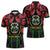 Burkina Faso Republic Day Zipper Polo Shirt Coat Of Arms With Rose - Wonder Print Shop
