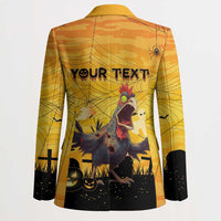 Personalized Funny Halloween Zombie Chicken Blazer F’Caw Scary Poultry - Wonder Print Shop