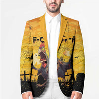 Personalized Funny Halloween Zombie Chicken Blazer F’Caw Scary Poultry - Wonder Print Shop