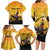 Personalized Funny Halloween Zombie Chicken Family Matching Long Sleeve Bodycon Dress and Hawaiian Shirt F’Caw Scary Poultry - Wonder Print Shop