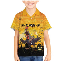 Personalized Funny Halloween Zombie Chicken Family Matching Mermaid Dress and Hawaiian Shirt F’Caw Scary Poultry - Wonder Print Shop