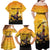 Personalized Funny Halloween Zombie Chicken Family Matching Off Shoulder Maxi Dress and Hawaiian Shirt F’Caw Scary Poultry - Wonder Print Shop