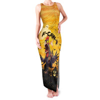 Personalized Funny Halloween Zombie Chicken Family Matching Tank Maxi Dress and Hawaiian Shirt F’Caw Scary Poultry - Wonder Print Shop