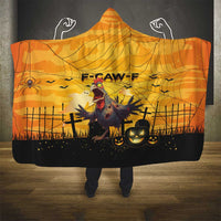 Funny Halloween Zombie Chicken Hooded Blanket F’Caw Scary Poultry - Wonder Print Shop