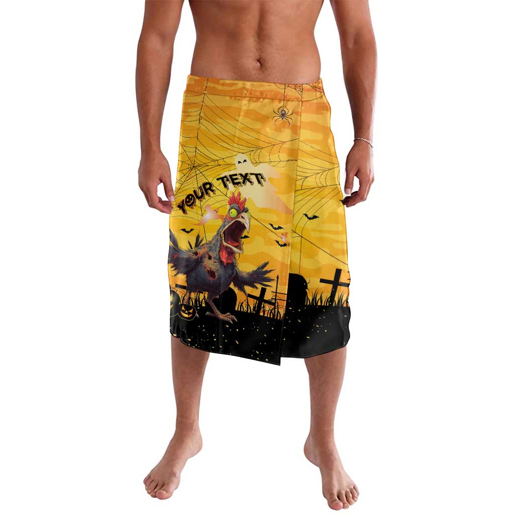 Personalized Funny Halloween Zombie Chicken Lavalava F’Caw Scary Poultry - Wonder Print Shop