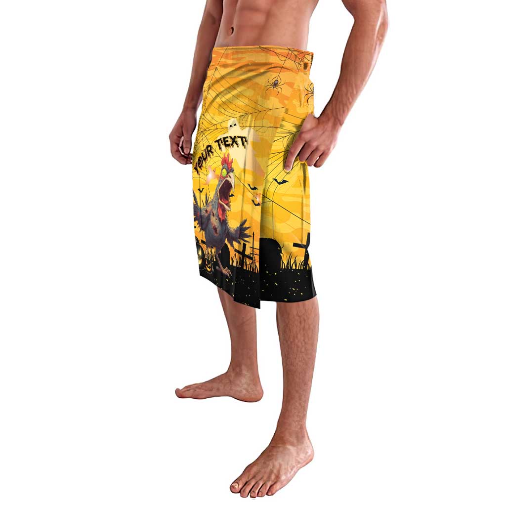 Personalized Funny Halloween Zombie Chicken Lavalava F’Caw Scary Poultry - Wonder Print Shop