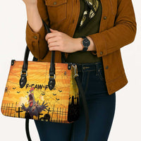 Funny Halloween Zombie Chicken Leather Bag F’Caw Scary Poultry - Wonder Print Shop