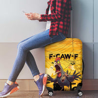 Funny Halloween Zombie Chicken Luggage Cover F’Caw Scary Poultry - Wonder Print Shop