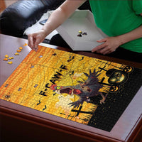 Funny Halloween Zombie Chicken Puzzle F’Caw Scary Poultry - Wonder Print Shop