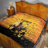 Funny Halloween Zombie Chicken Quilt F’Caw Scary Poultry - Wonder Print Shop