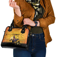 Funny Halloween Zombie Chicken Shoulder Handbag F’Caw Scary Poultry - Wonder Print Shop