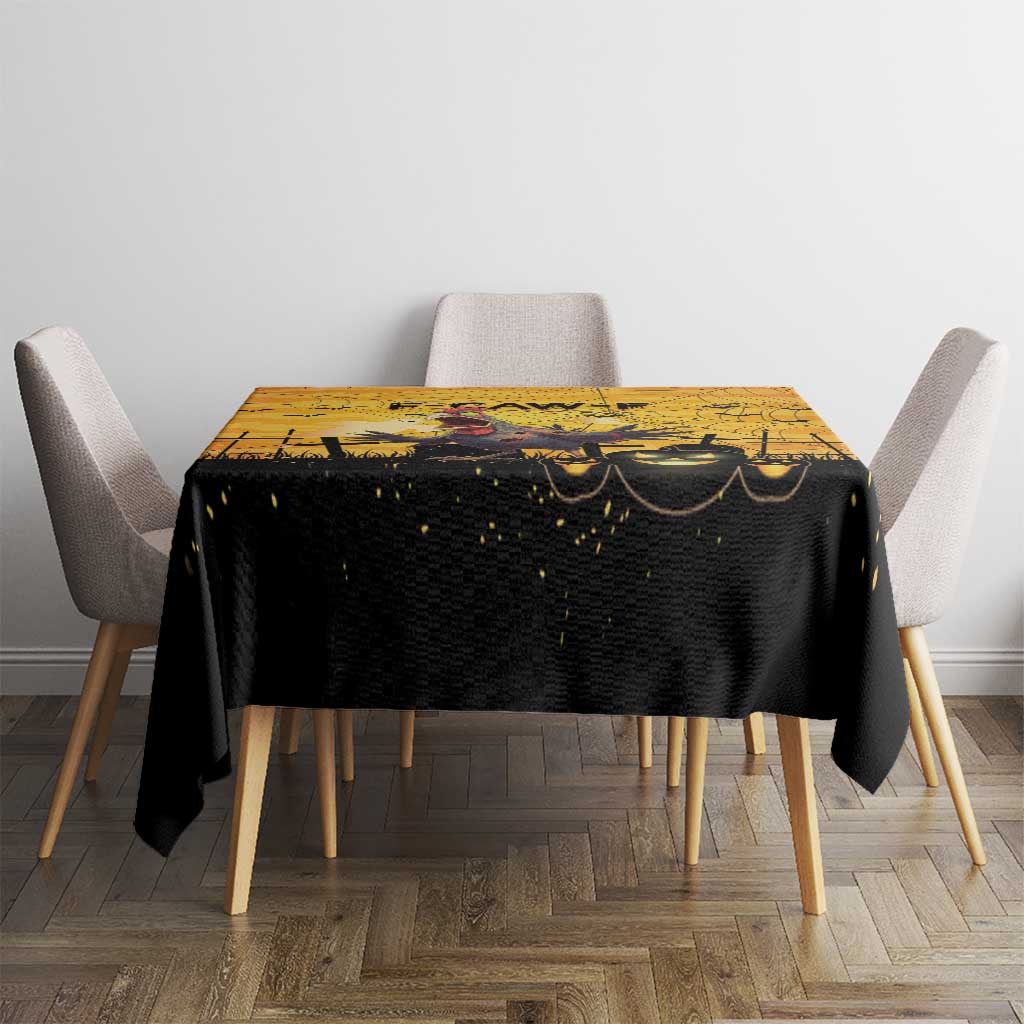 Funny Halloween Zombie Chicken Tablecloth F’Caw Scary Poultry - Wonder Print Shop