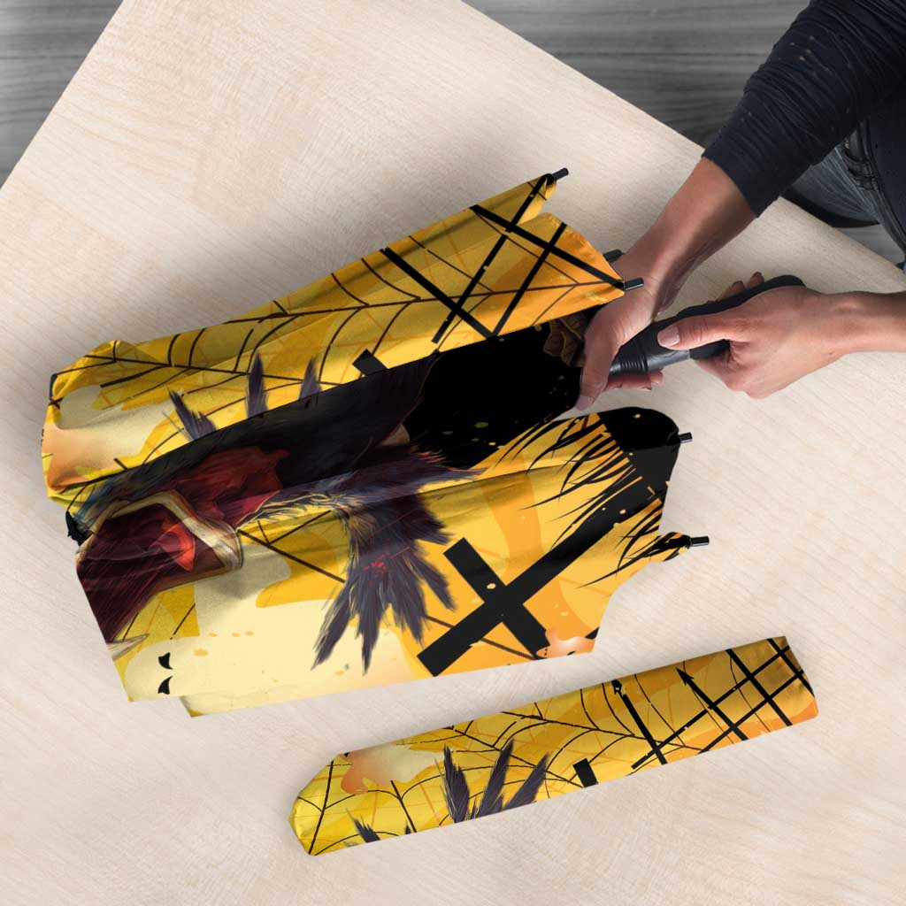 Funny Halloween Zombie Chicken Umbrella F’Caw Scary Poultry - Wonder Print Shop